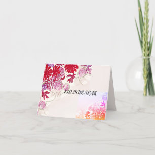 carte pliée eid moubarak pour ramadan