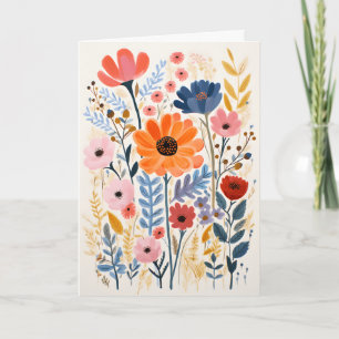 Carte pliée Fleur Fleur Fleur Fleur Fleur Fleur Fl