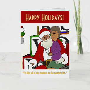 Carte pliée Foil Liste Coquine