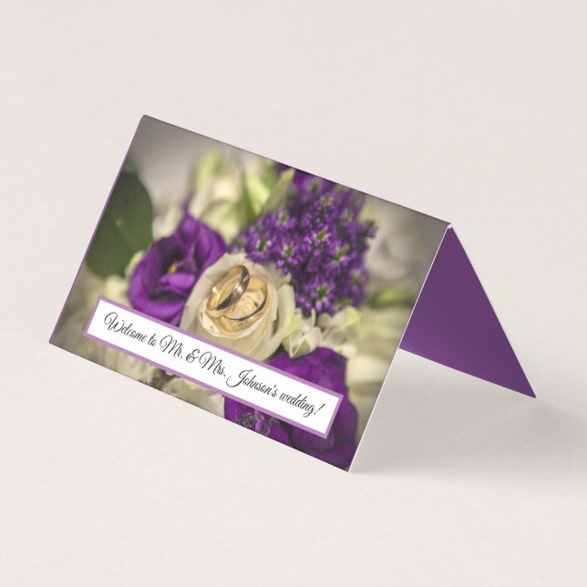 Carte pliée horizontale personnalisée (Front)