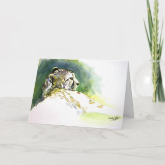Carte pliée Majestueux Guépard