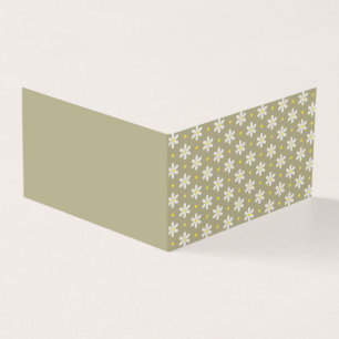 Carte Pliée Motif Scandi Daisy Couleur Personnalis