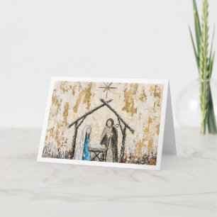 Carte Pliée Nativité 5x7