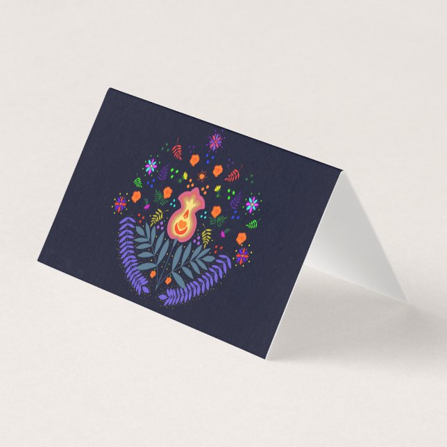 Carte pliée pour El Día de Muertos (Front)
