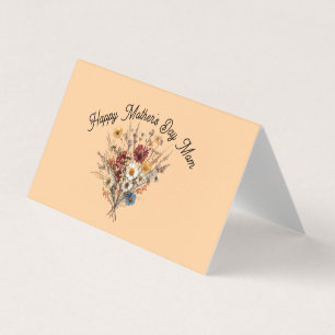Carte pliée pour la fête des mères