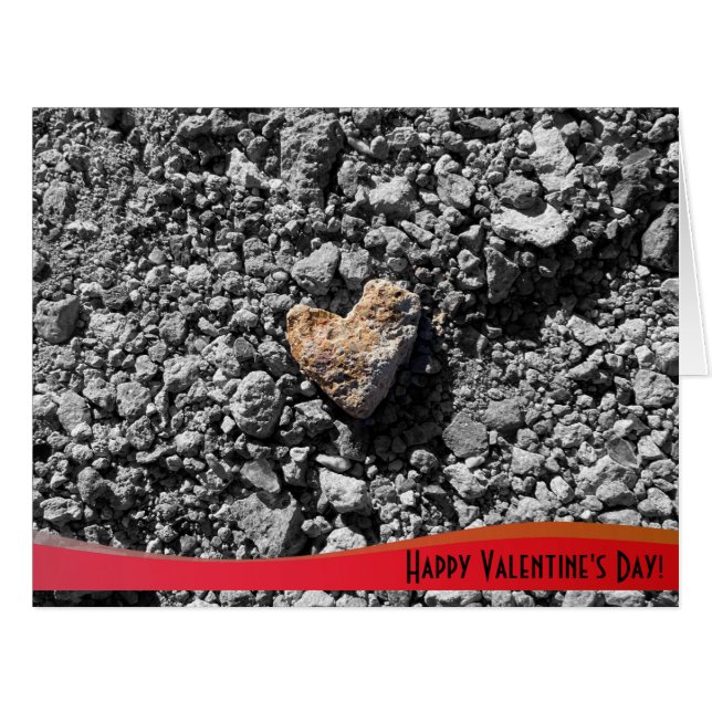 Carte pliée pour la Saint-Valentin (Devant horizontal)