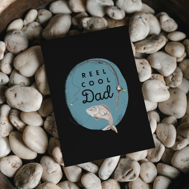 Carte pliée « Reel Cool Dad » (Créateur téléchargé)