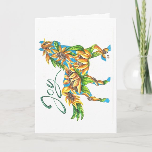 Carte pliée Sunshine Joy Horse (Devant)