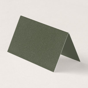 Carte pliée verte Moss personnalisée