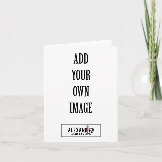 Carte pliée verticale de 4 x 5,6 po (Devant)