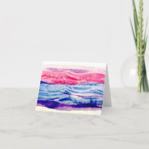 Carte pliée Waves