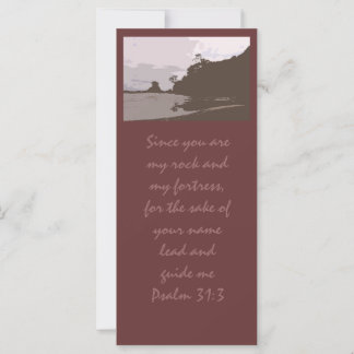 Carte Plomb et me guider - Psaume 31:3