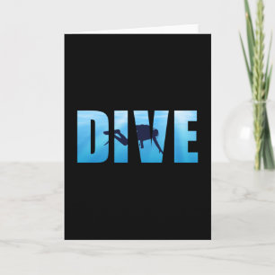 Carte Plongée Plongée Plongée Plongée Diver Amusante Idé