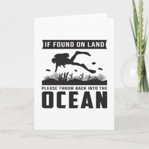 Carte Plongée Plongée Plongée Plongée Mer Plongée drôle 