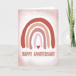 Carte Pluie D'Aquarelle Peinte À La Main D'Anniversaire