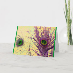 Carte Plumes de paquetage pourpre