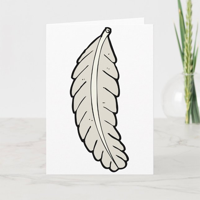 Carte Plumes dessinées à la main Nature minimaliste (Créateur téléchargé)
