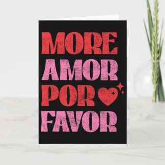 Carte Plus d'amour por favor romantique Saint-Valentin e
