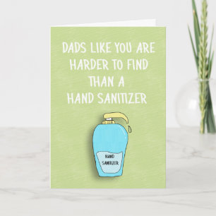Carte Plus difficile de trouver que main Sanitizer papa,