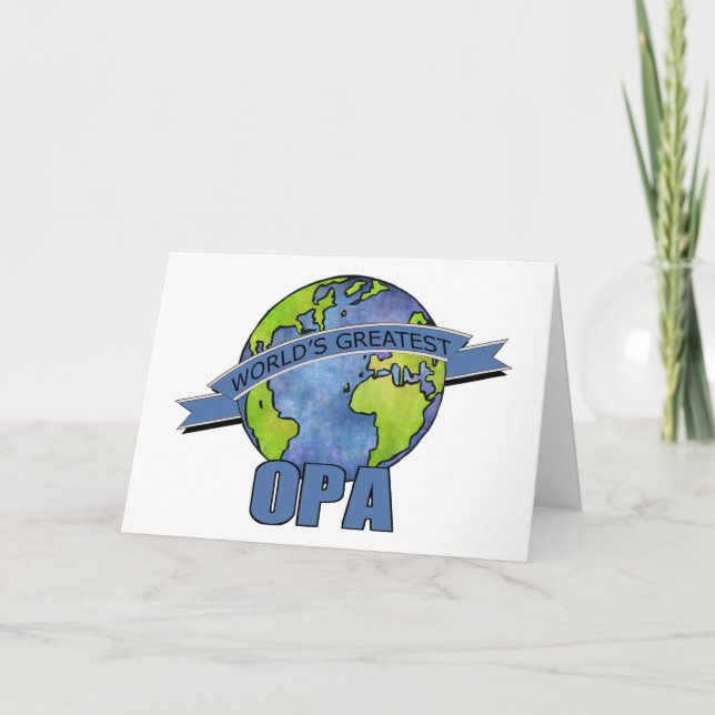 Carte Plus grand Opa du monde (Devant)