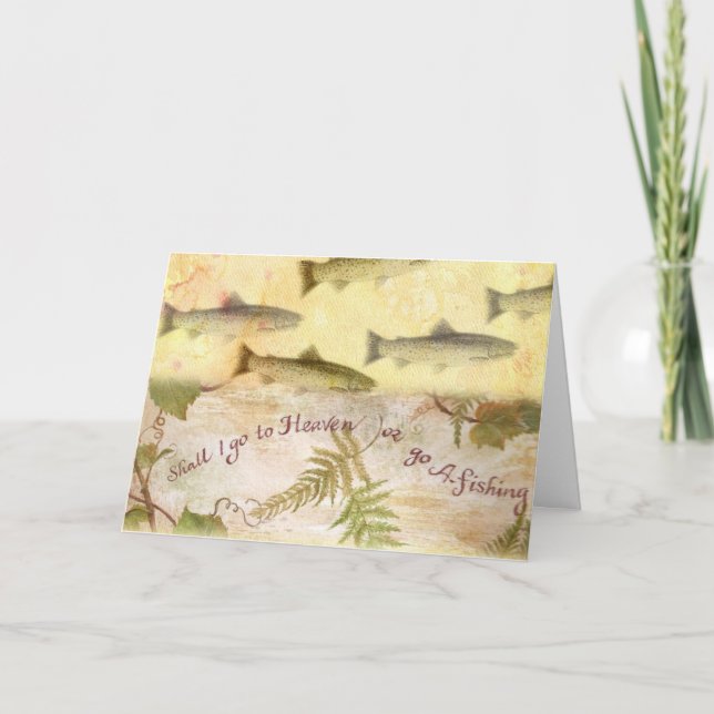 CARTE PLUS GRAND PÈRE FÊTE DES PÈRES POEM PÊCHE SALUT (Devant)