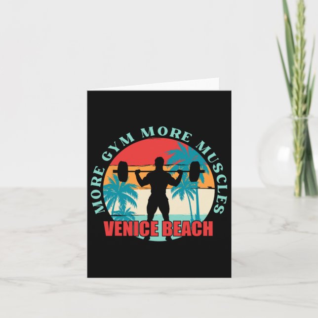 Carte Plus Gymnase Plus Muscles Bodybuilding Venice Beac (Devant)