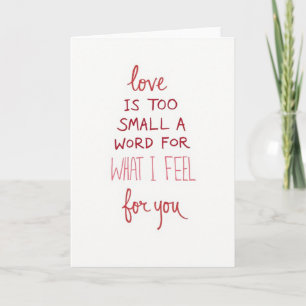Carte Plus que de l'amour pour toi