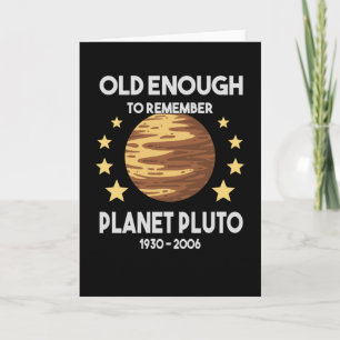 Carte Pluto Vintage Planet Pluto Day Space Galaxy