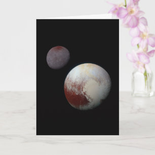 Carte Pluton et Charon 9e ou système solaire Planète nai