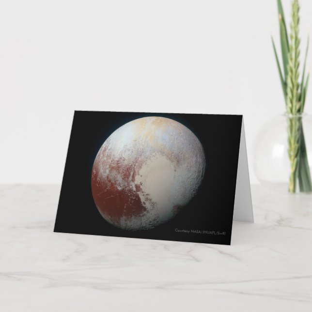 Carte Pluton - la plus grande planète naine (Devant)
