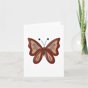 Carte Plutôt Brown Butterly