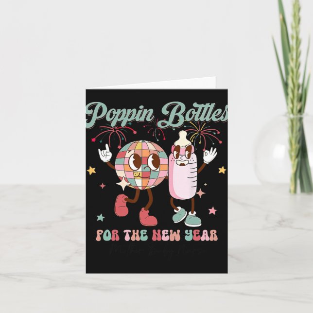 Carte Pn Bottles For The New Year, Mother Baby Nurse  (Devant)
