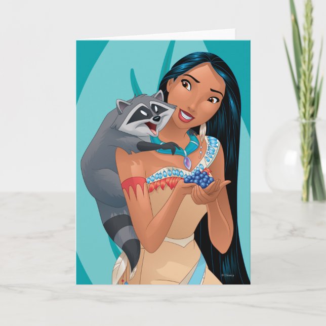 Carte Pocahontas et Meeko (Devant)