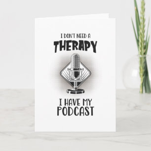 Carte Podcast Therapy Podcaster Podcasting Amusement