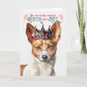 Carte Podengo Pequeno Chien Reine Jour Amusant Anniversa