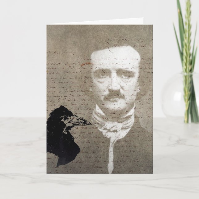 Carte Poe et l'art numérique grunge de Raven, (Devant)