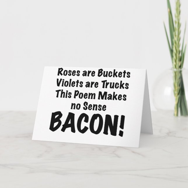 Carte Poème Bacon (Devant)