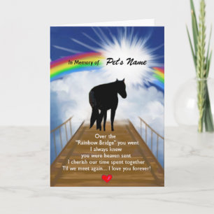 Carte Poème commémoratif du Pont Arc-en-ciel pour les ch
