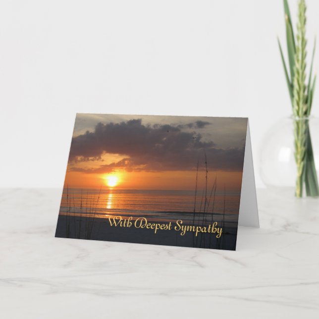 Carte Poème Sympathy Sunset Frye (Devant)