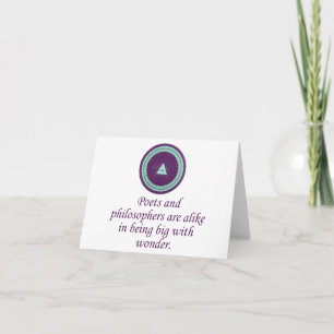 Carte Poètes Et Philosophes - Citations Merveilleuses