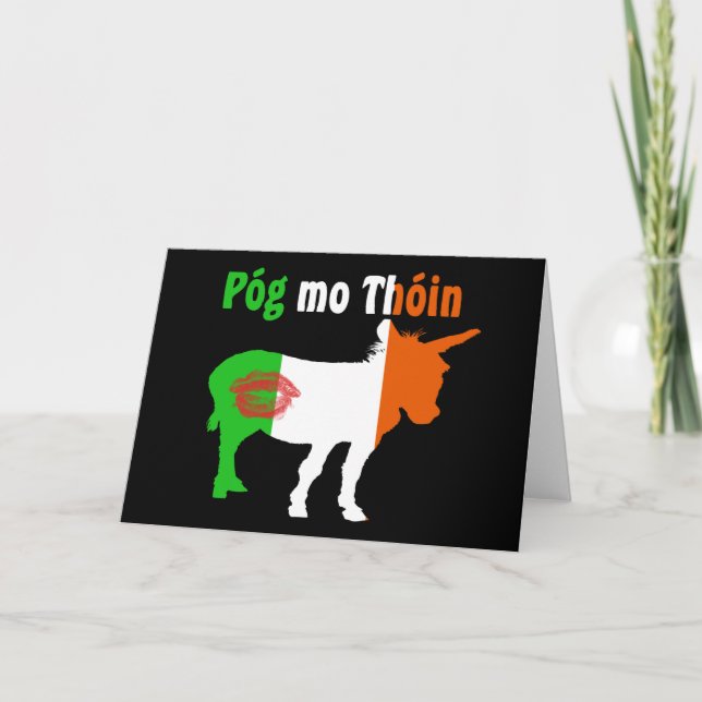 Carte Pog MOIS Thoin - humour d'Irlandais (Devant)