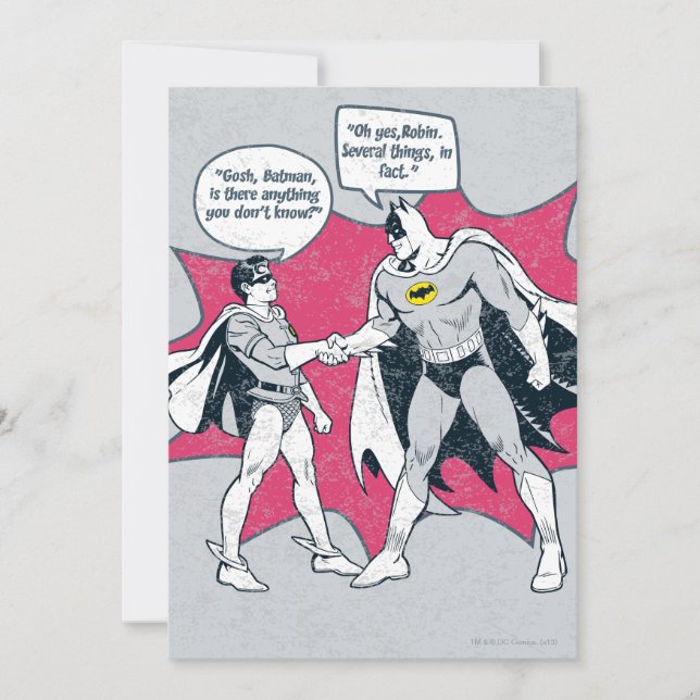 Carte Poignée Batman Et Robin En Perte (Devant)