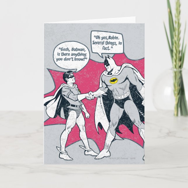 Carte Poignée Batman Et Robin En Perte (Devant)