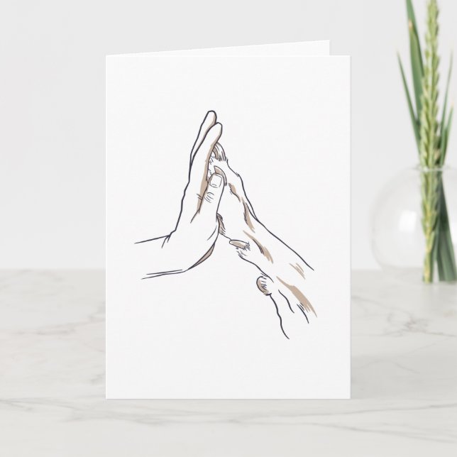 Carte Poignée et mâchoire de chien (Devant)