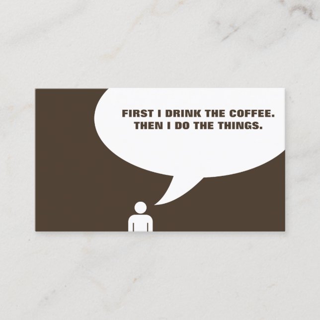 carte poinçonnée de mèmes de café (Devant)