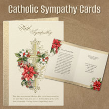 Poinsettia de sympathie de Noël catholique