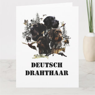 Carte Pointeur À poils durs allemand