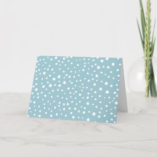 Carte Points Dalmatiens Bleus, Points Dalmatiens, Impres (Devant)
