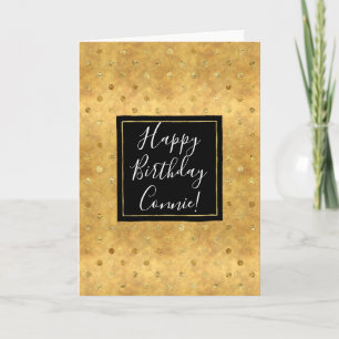 Carte Points d'or Chic Anniversaire