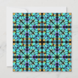 Carte Points pastel colorés en motif répétitif transluci